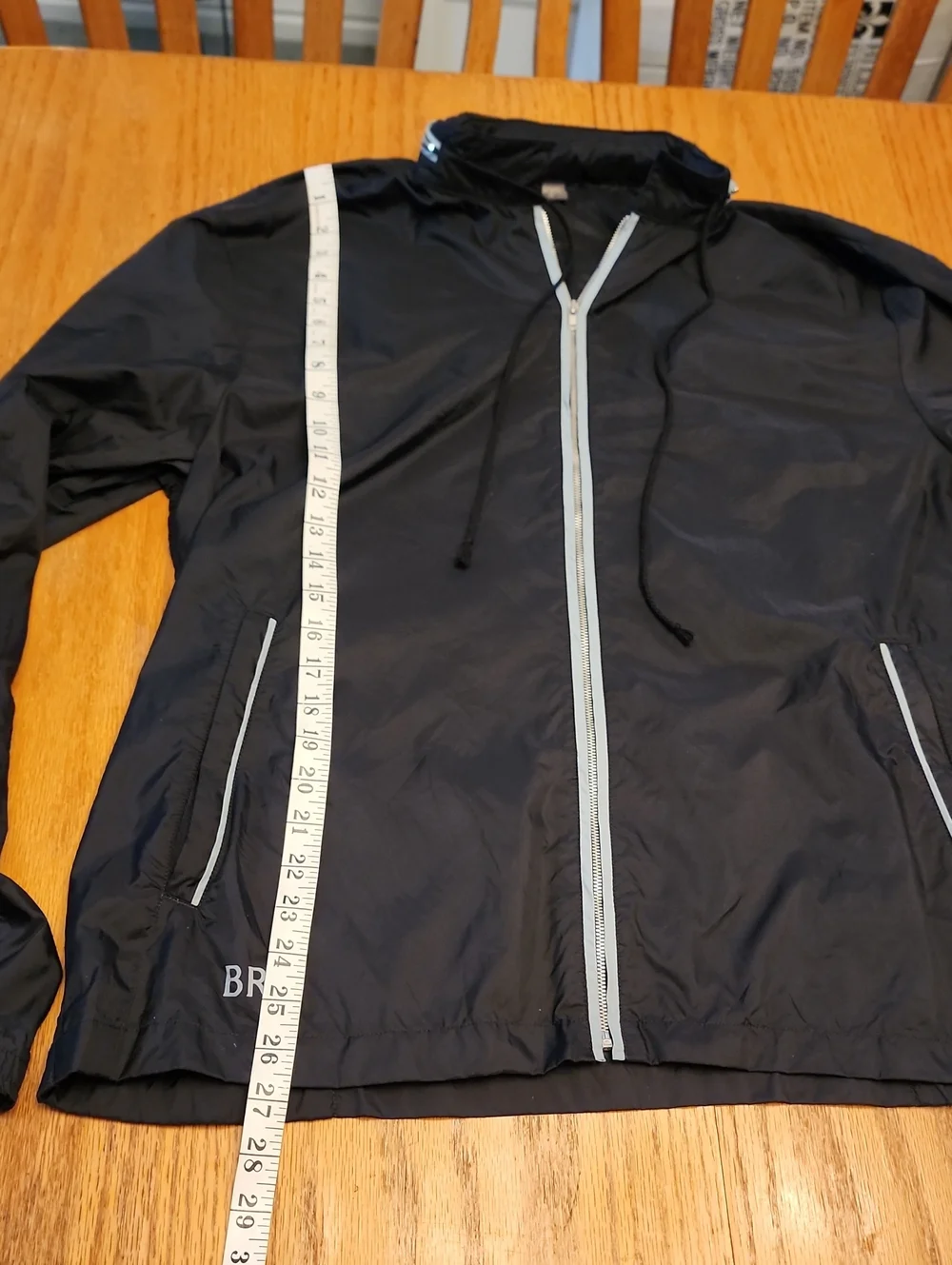 Banana Republic Black Lightweight Zip-Front Jacket